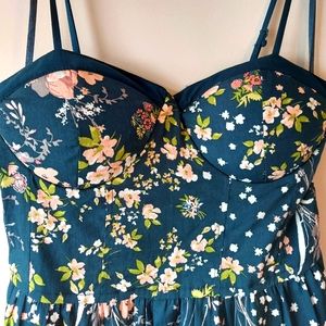 BAND OF GYPSIES🌺 Jumpsuit, bustier spaghetti straps, wide-leg pants